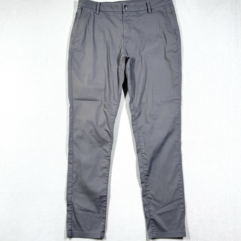 Birddogs Pants Men 36x34 Unlined Performance Chino Pant Grey Bird Dogs Boomstick